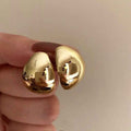 Metal Irregular C- Shaped Earrings Cold Wind Fashionable Temperament - Norellé