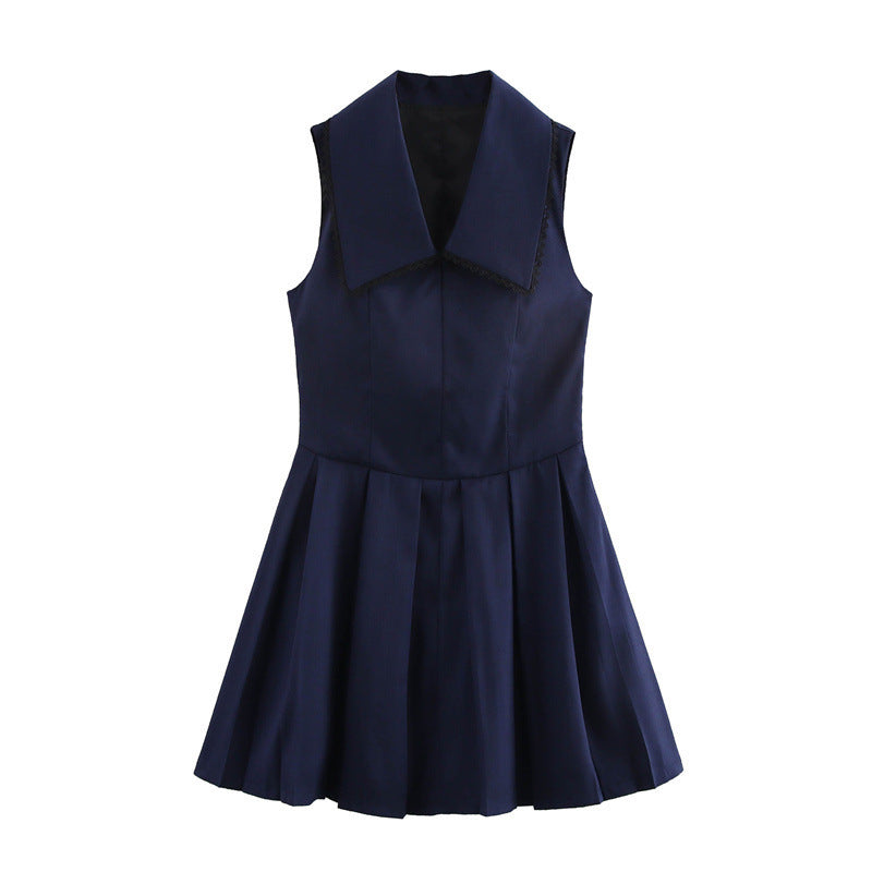 Women's Fashion Wide Pleated Lead Short Dress - Norellé