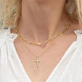 Multilayer Trend Elegant Jewelry Long Snake Chain Crystal - Norellé