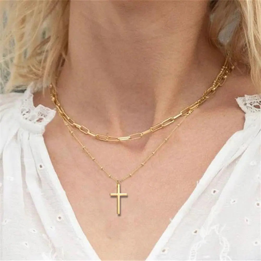 Multilayer Trend Elegant Jewelry Long Snake Chain Crystal - Norellé