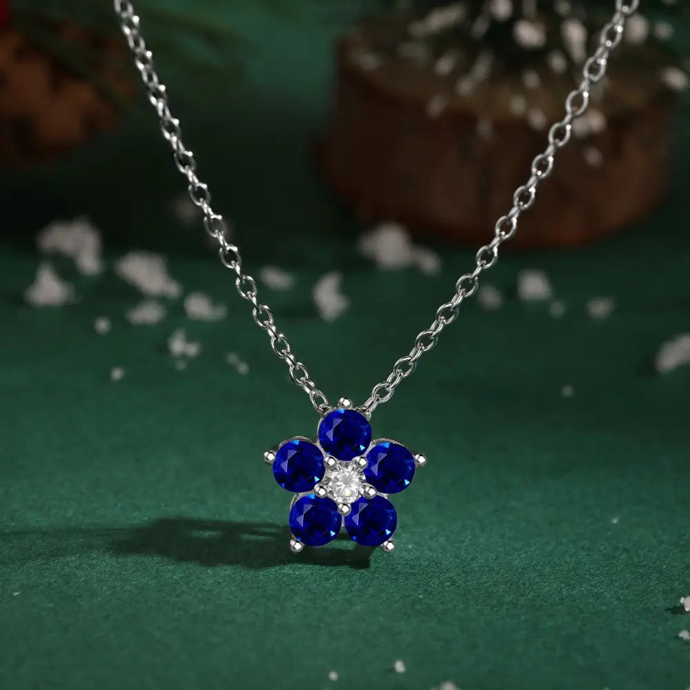 S925 Sterling Silver Necklace Women’s Advanced Oval Water Foam 8A Heart-shaped Zircon Flower Horse Eye Clavicle Chain