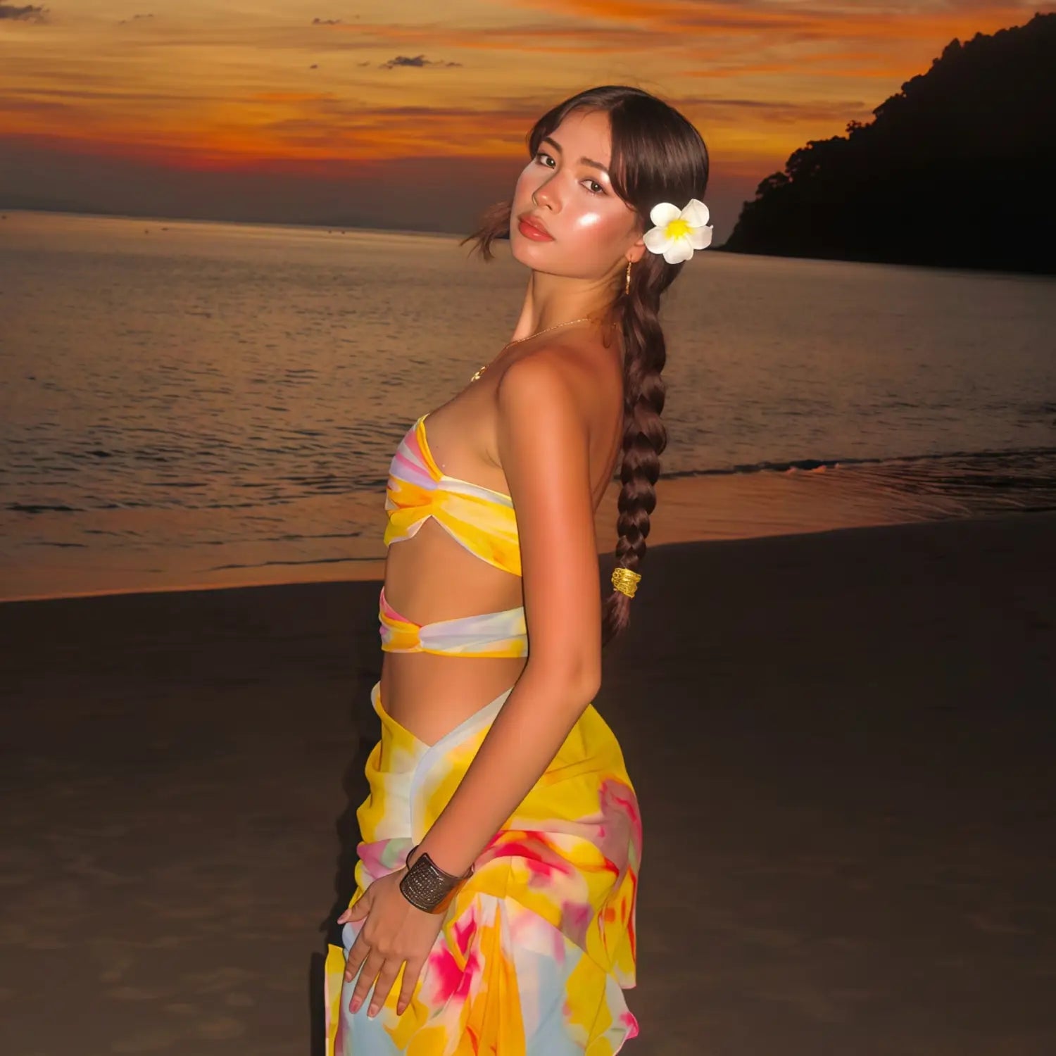 Beach Off-shoulder Tube Top Waist Hip Dress