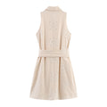 Hollow Embroidery Sleeveless Dress - Norellé