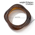 Acrylic Bracelet Exaggerated Ins Style Irregular Translucent - Norellé
