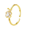 Diamond Oil-spot Glaze Flowers Ring - Norellé