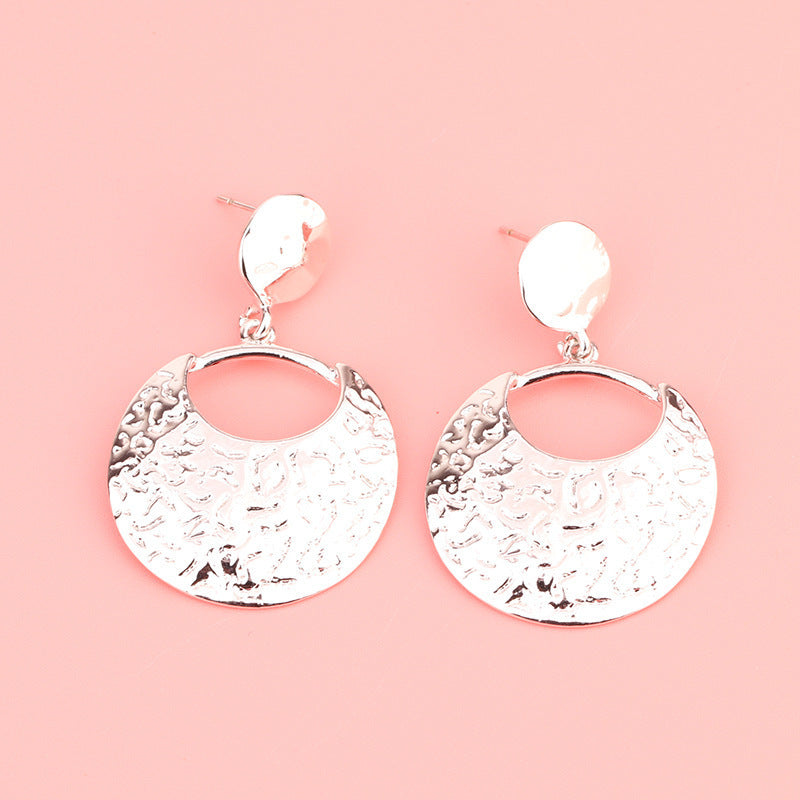 Fashion Exaggerated Irregular Earrings Simple Geometric Female Vintage Earrings - Norellé