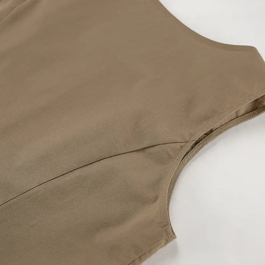 Fashion Sleeveless Vest Top Short Skirt Two-piece Set