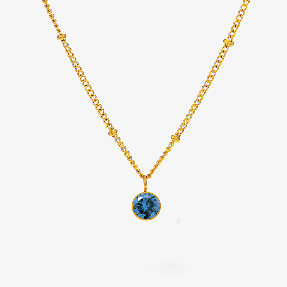 December Titanium Steel Necklace - Norellé