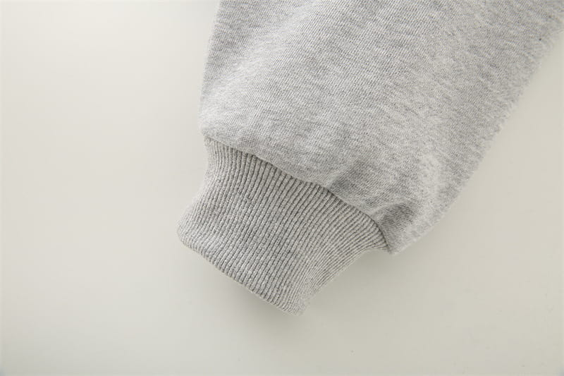 Solid Color Pleated Heavy Fabric Round Neck Long Sleeve Sweater