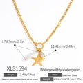 Double-layer Twin Titanium Steel Pendant 18K Gold Color-preserving Clavicle Chain - Norellé