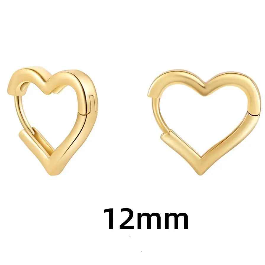 Women's Simple Hollow Pentagram Love Square Twist Earrings - Norellé
