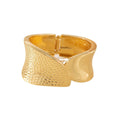 Personalized Hammered Irregular Gold Bracelet For Women - Norellé