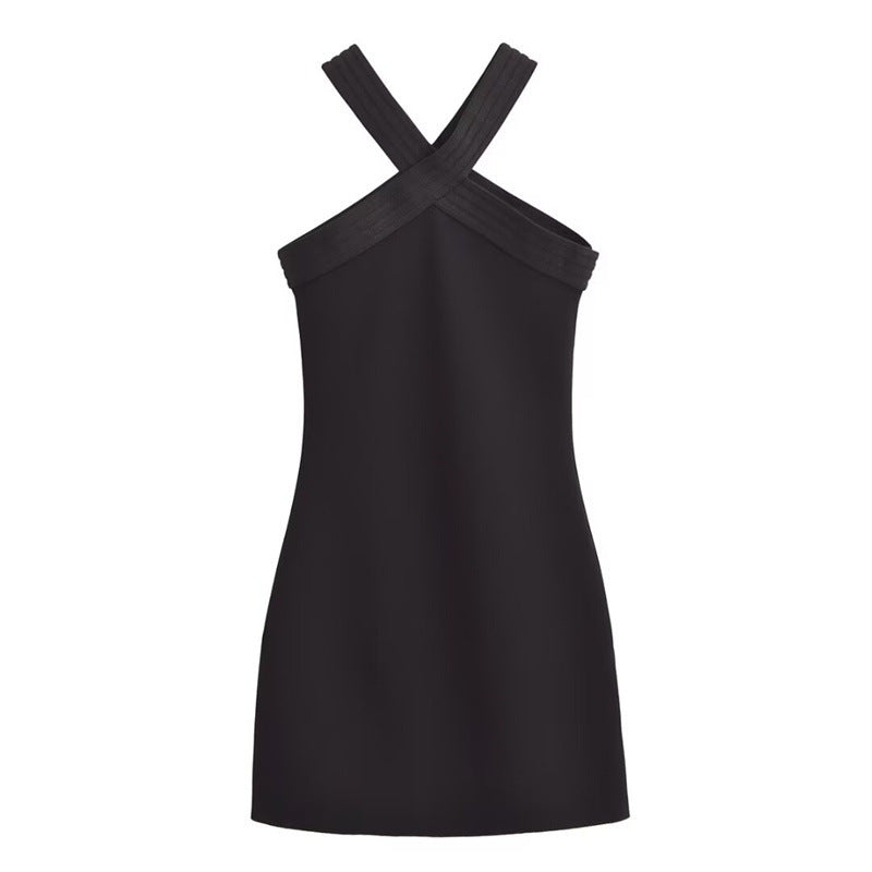 Summer Stretch Hanging Collar Comfortable Sleeveless Sling Dress - Norellé
