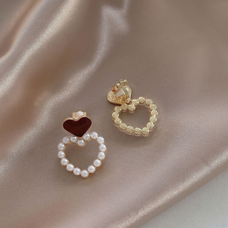 High-grade Pearl Vintage Tassel Earrings - Norellé