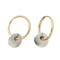 Simple Circle Dual Color Electroplated Earrings - Norellé