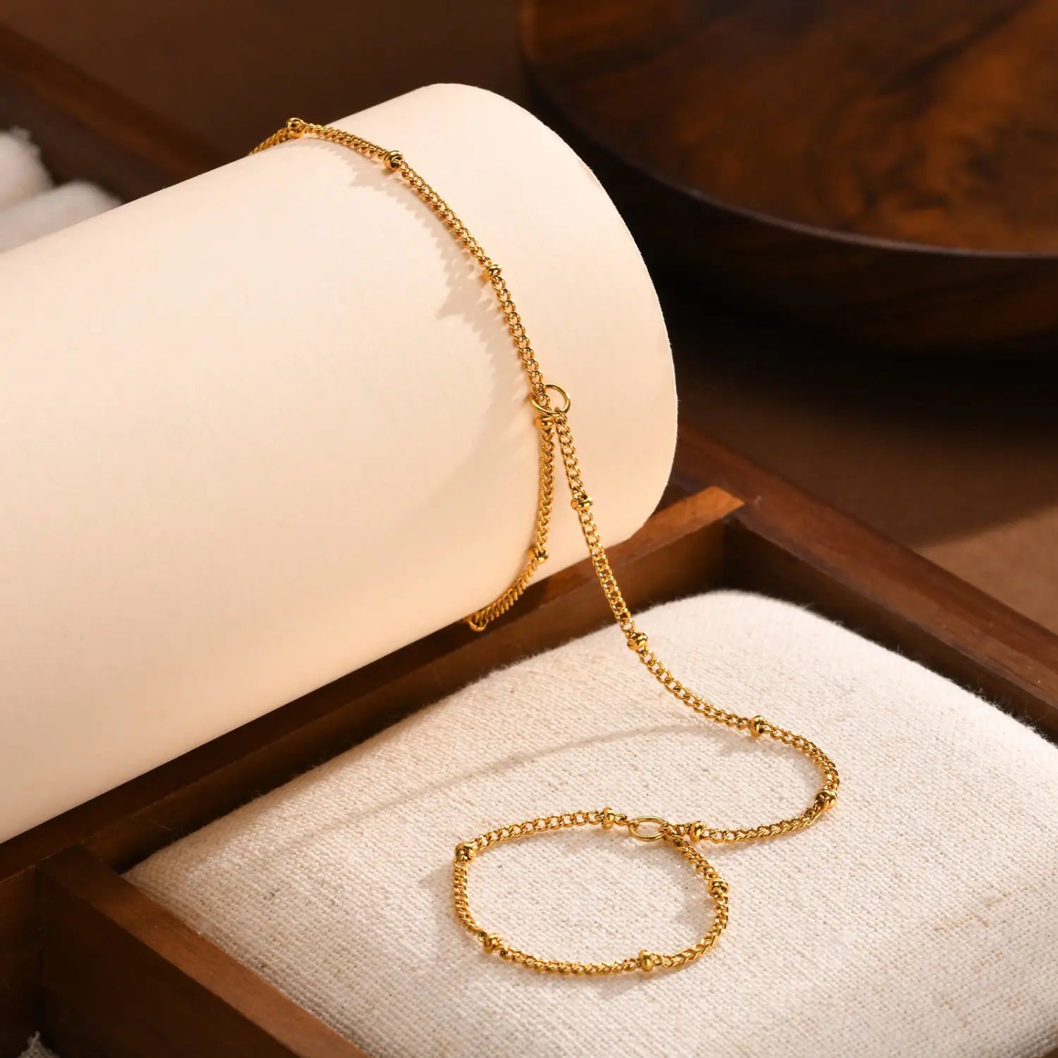 Stainless Steel Hand Support Chain Snake Double Layer Twin