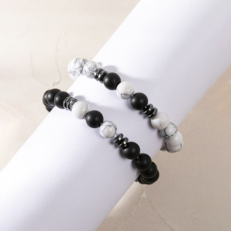 Volcanic Rock Bracelet Suit Men And Women Couple Style - Norellé