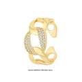 Creative Ring Opening Adjustable Woven Copper Inlaid Zircon - Norellé