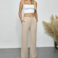 Ladies' Solid Color Elegant Fashion With Pockets Slimming Pants - Norellé
