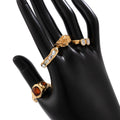 Geometric Diamond Gemstone Ring Suit Women - Norellé