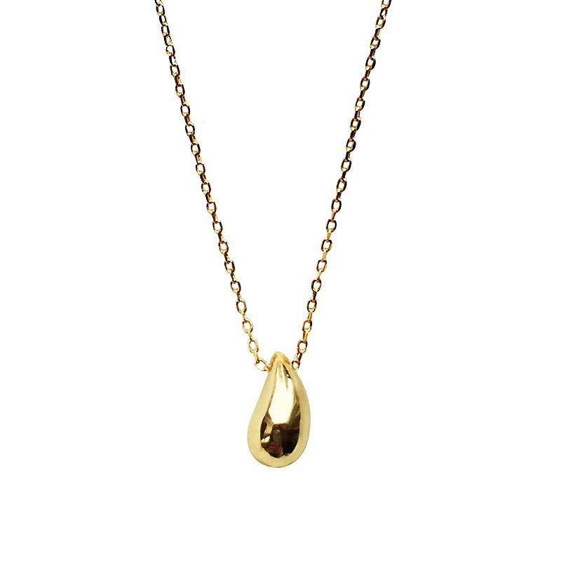 Minimalist New Small Water Drop Titanium Steel Necklace For Women - Norellé
