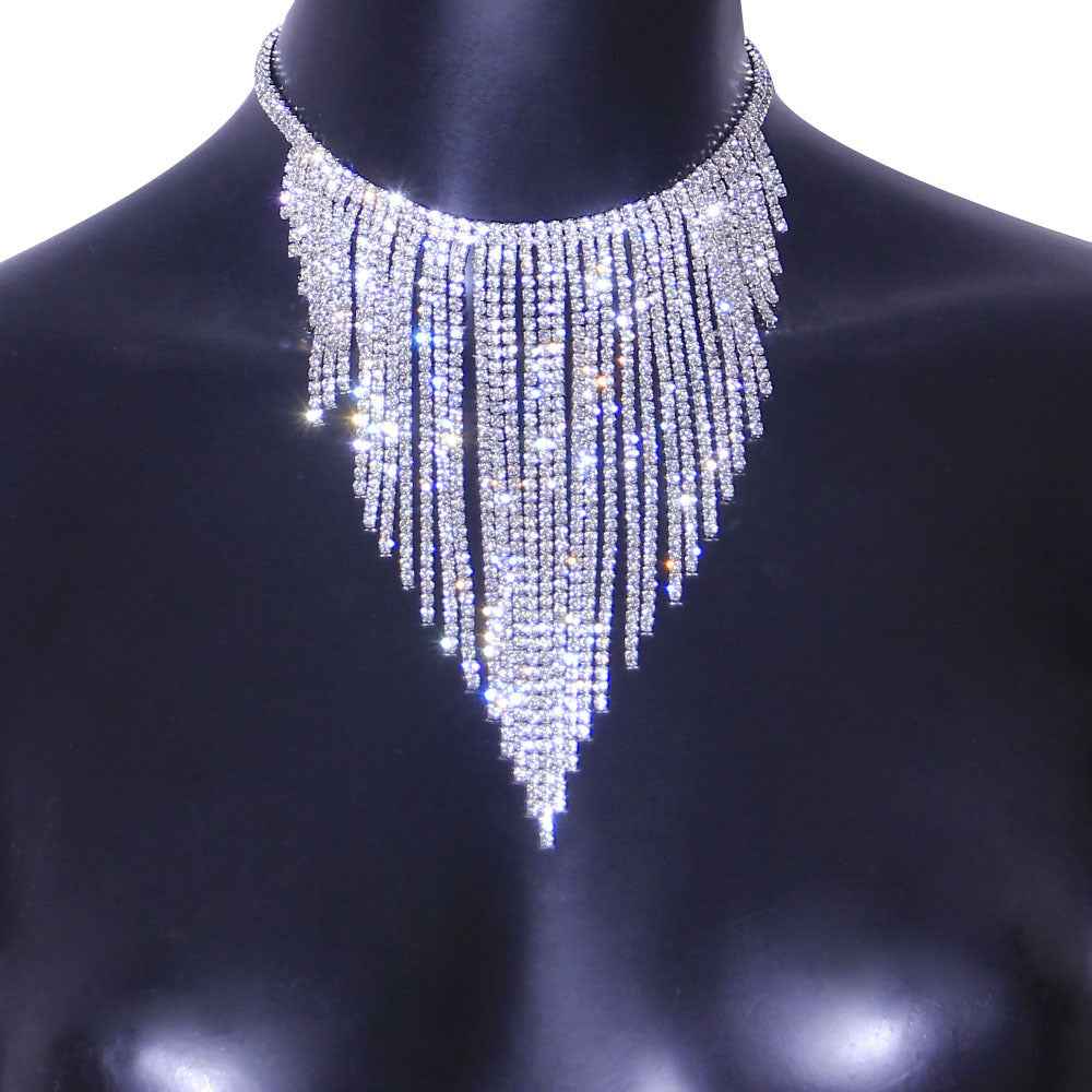 Double Row Necklace Symmetrical Alloy Necklace Necklace - Norellé