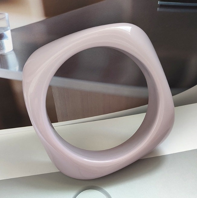 Acrylic Bracelet Exaggerated Ins Style Irregular Translucent - Lotus Pink - electronic accessories