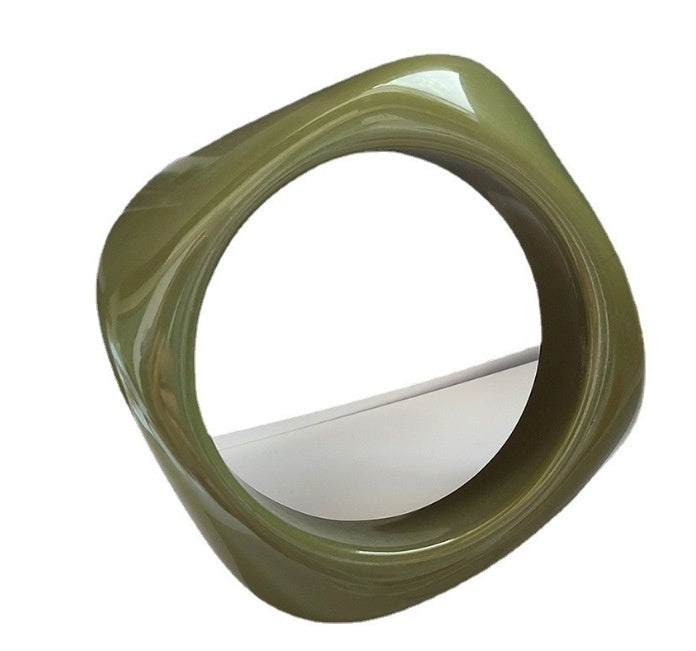 Acrylic Bracelet Exaggerated Ins Style Irregular Translucent - Olive Green - electronic accessories