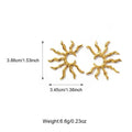 Colorfast Ornament High-grade Fashion Special-interest Simple Starfish Conch Sun Earrings - Norellé