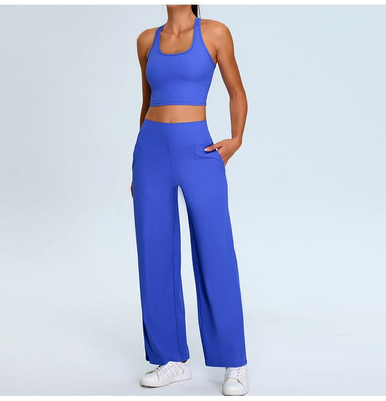 H-shaped Yoga Thread Leisure Sports Straight Workout Clothes Suit