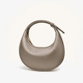 Adjustable Half-Moon Handbag - Dark Khaki