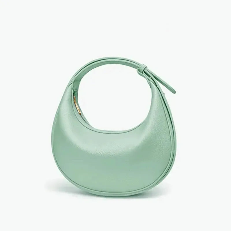 Adjustable Half-Moon Handbag - green