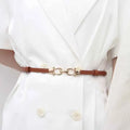 Adjustable PU Leather Ladies Dress Belt