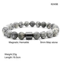 Black Stone Tiger Eye Bead Bracelet - Norellé