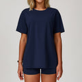 All-match Short-sleeved Round Neck Loose Casual Quick-drying T-shirt - Other