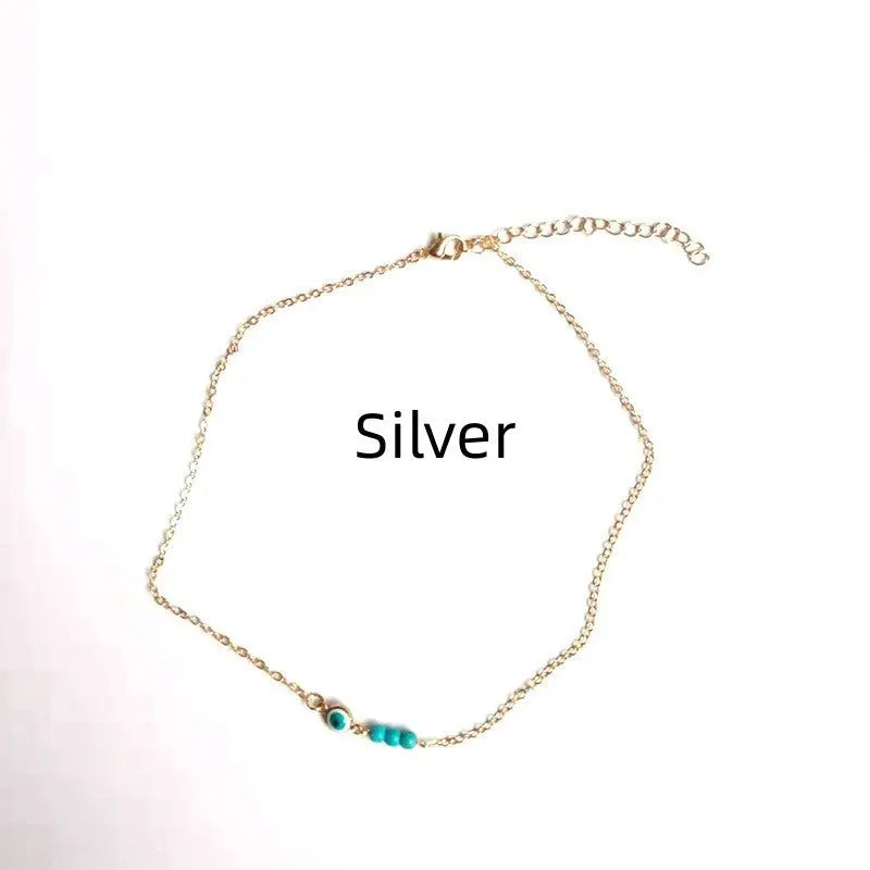 Anklet For Women Foot Ornaments Simple - Silver - electronic accessories