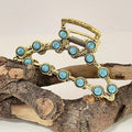 Artistic Retro Turquoise Classic Women’s Back Head Hair Claw - electronic accessories