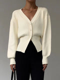 Autumn Sweater Cardigan Coat Women - White / One Size