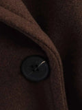 Autumn Winter Soft Loose Lapel Long-sleeved Woolen Coat Jacket