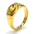 Retro Style Black Green Zircon Fashion Female Ring - Norellé