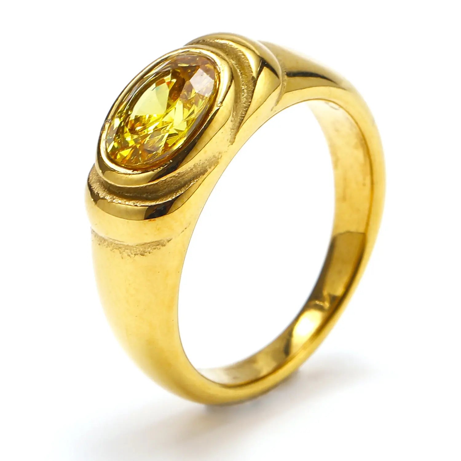 Retro Style Black Green Zircon Fashion Female Ring - Norellé