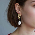Colorfast Ornament High-grade Fashion Special-interest Simple Starfish Conch Sun Earrings - Norellé