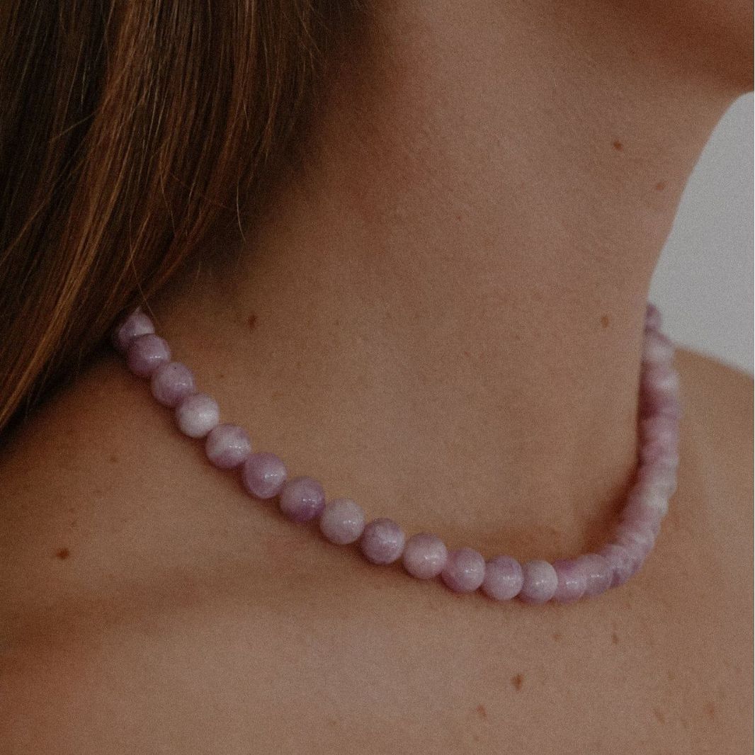 Lavender Purple Ball Clavicle Chain Women - Norellé