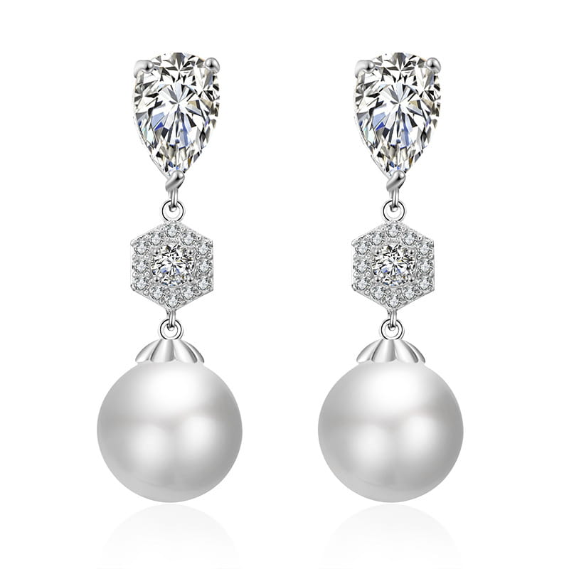 Water Drop Zircon Earrings