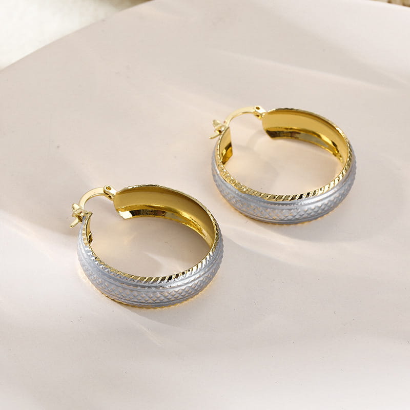 Copper Material Graceful Personality Simple Earrings