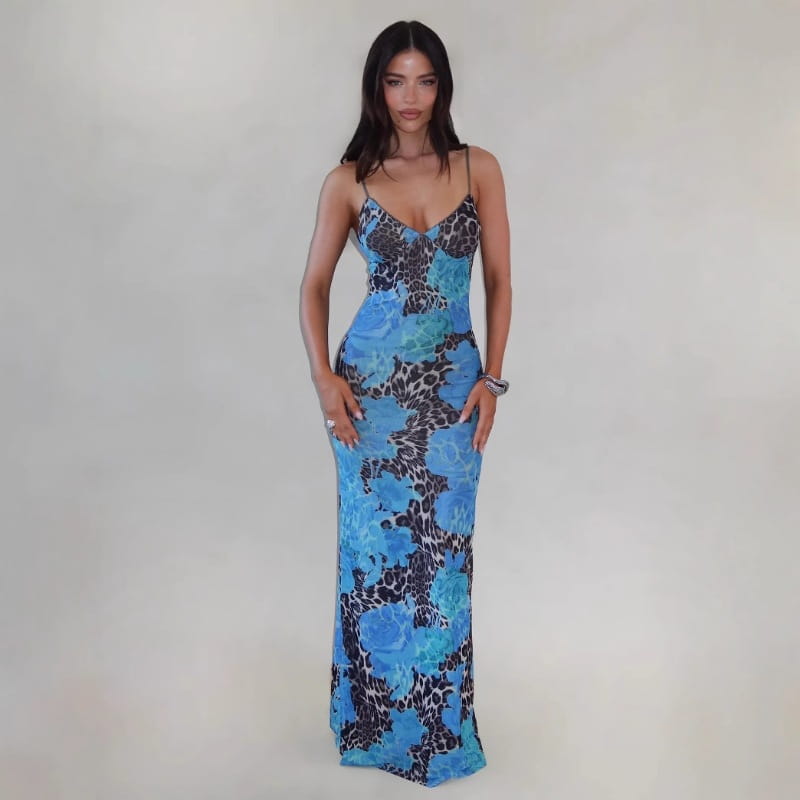 Slim-fit Backless Sling Dress