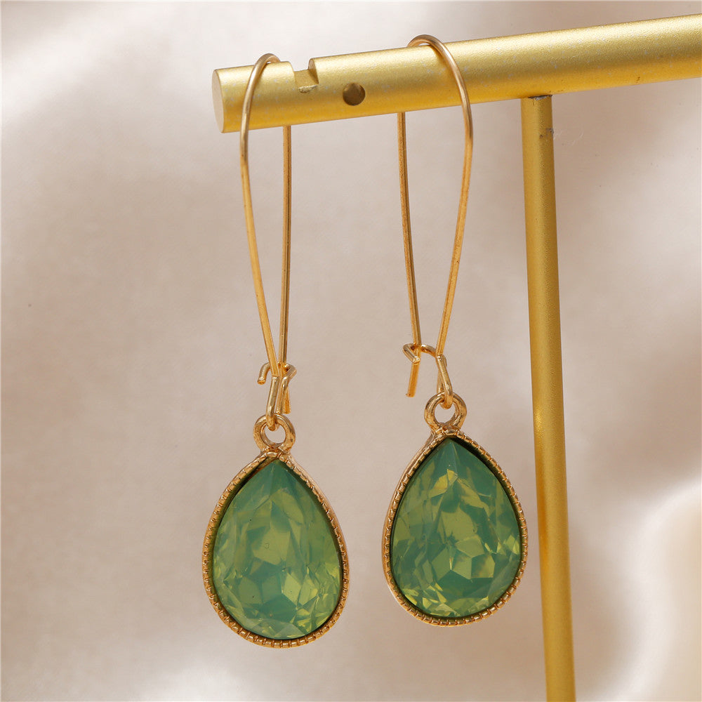Spring And Summer Cool Water Drop Earrings - Norellé