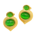 Opal Stainless Steel Studs Women's Gold Plated - Norellé