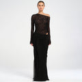 Women's Mesh One-piece Dress Solid Color - Norellé