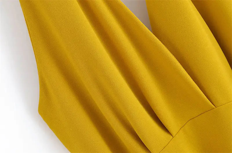 Summer Lace-up Hanging Collar Sleeveless Dress